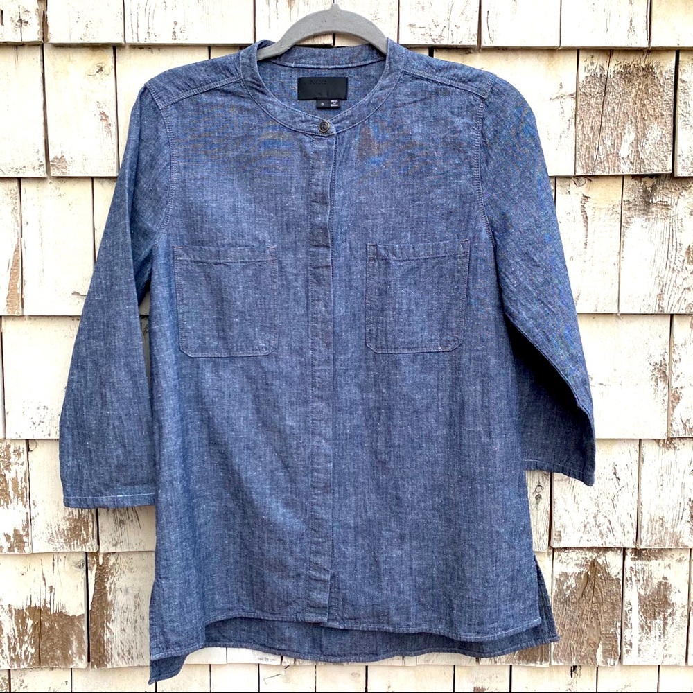 VINCE Cotton Button Down Shirt (Love 6)